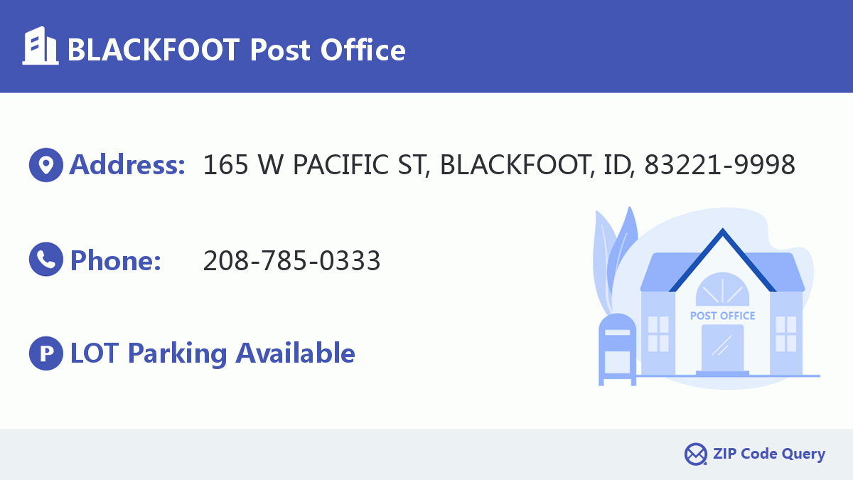 Post Office:BLACKFOOT