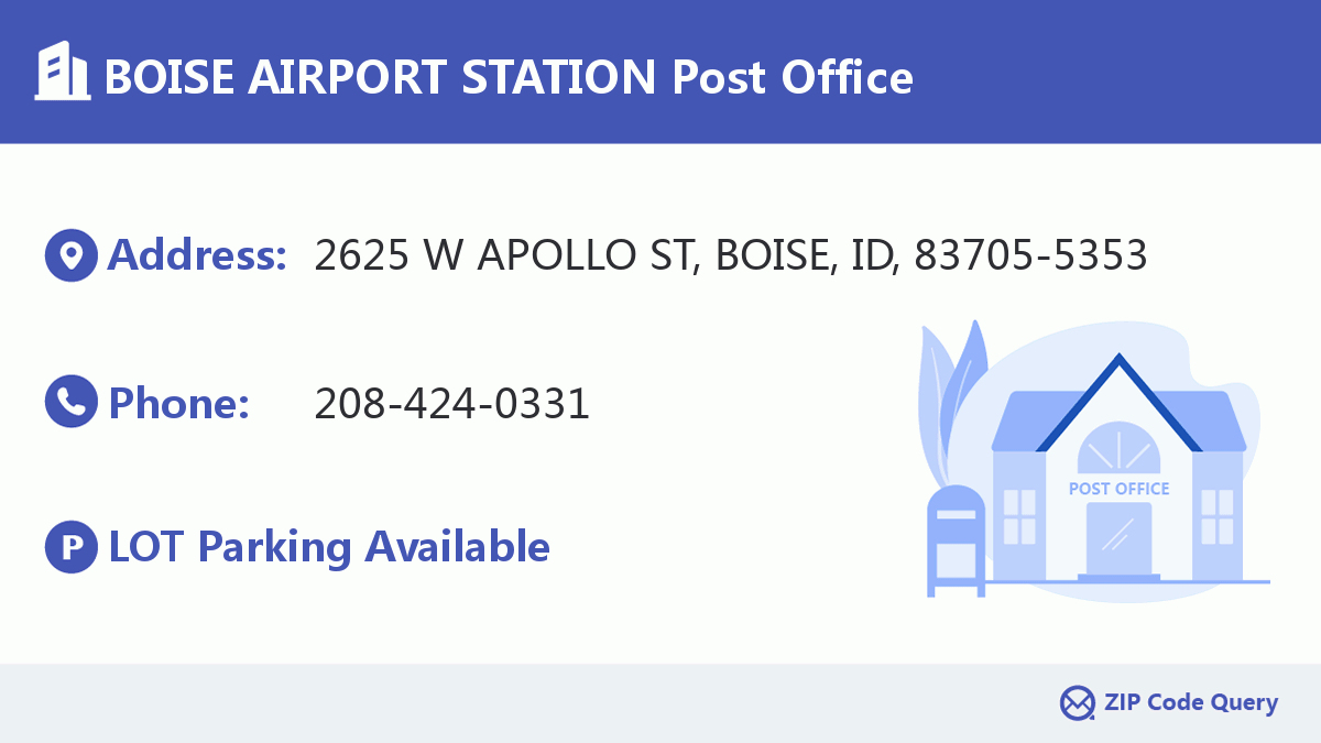 Post Office:BOISE AIRPORT STATION