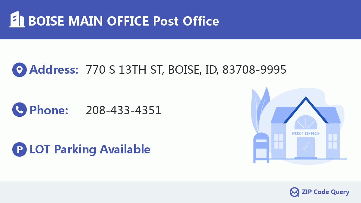 Post Office:BOISE MAIN OFFICE