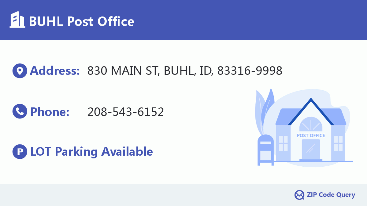 Post Office:BUHL