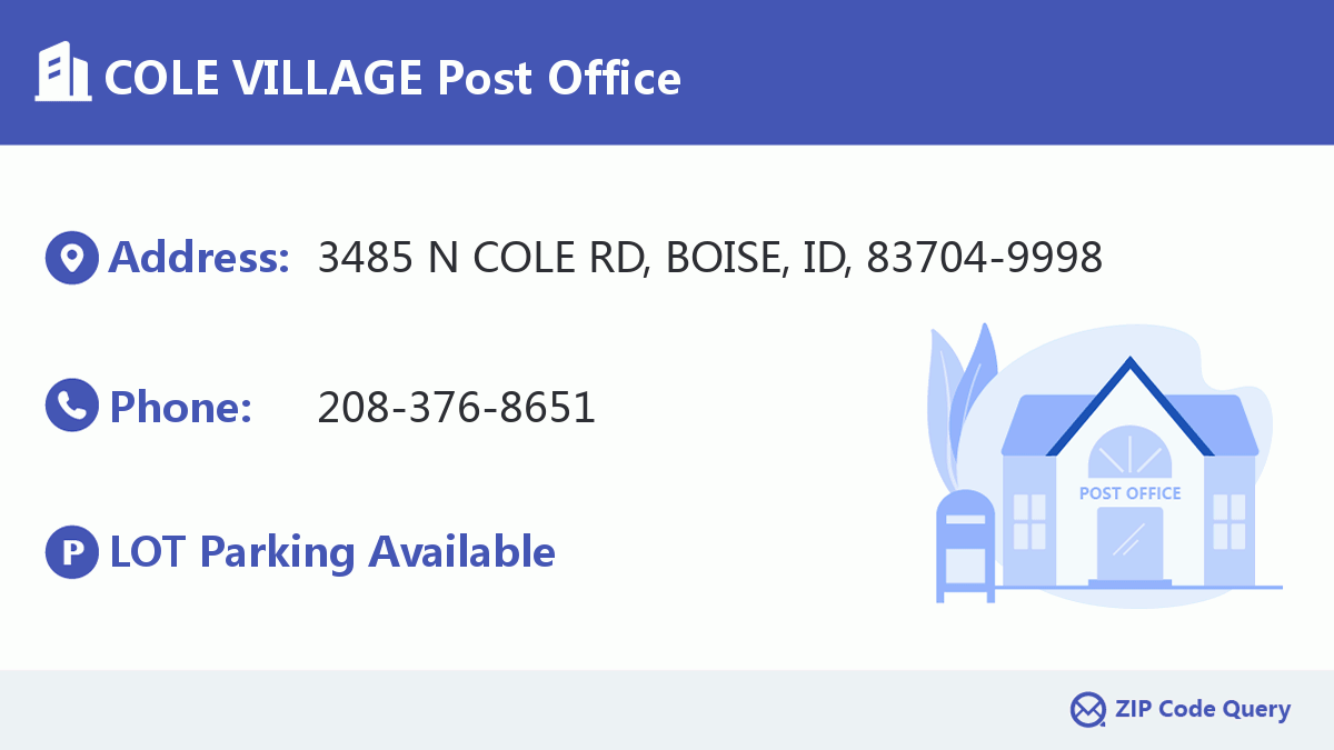 Post Office:COLE VILLAGE