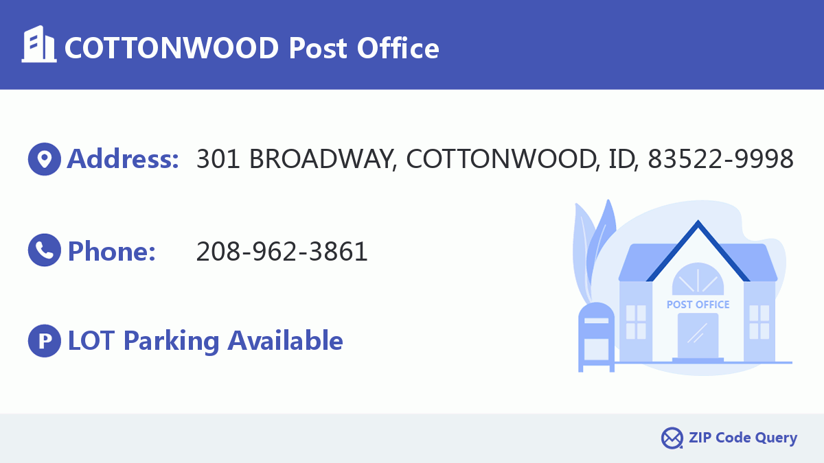 Post Office:COTTONWOOD