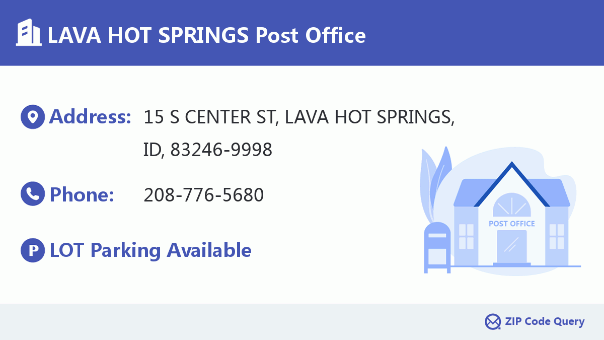 Post Office:LAVA HOT SPRINGS