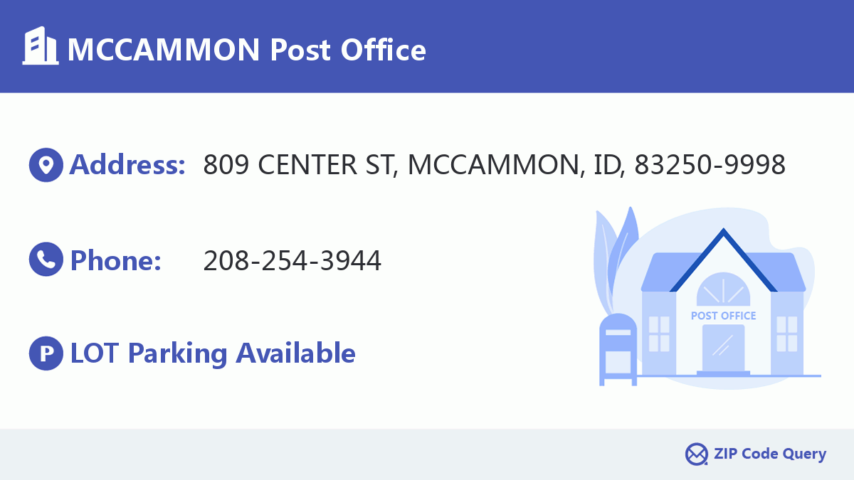 Post Office:MCCAMMON