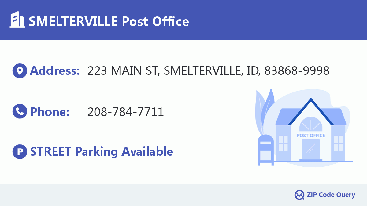 Post Office:SMELTERVILLE