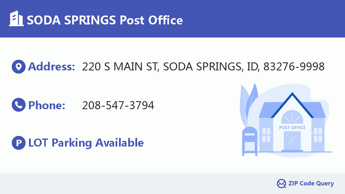 Post Office:SODA SPRINGS
