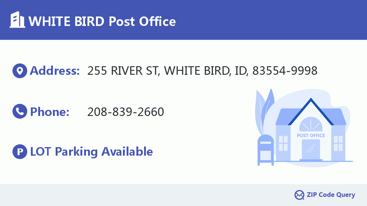 Post Office:WHITE BIRD